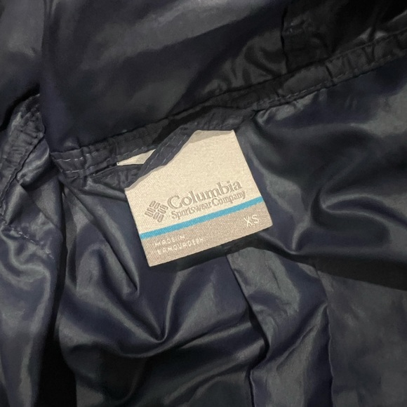 Columbia Flash Forward Women’s Windbreaker Navy Blue White Sz. XS NWOT - Picture 2 of 6